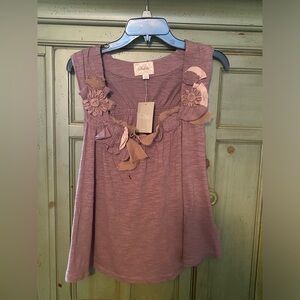 NWT Anthropologie Purple Tank